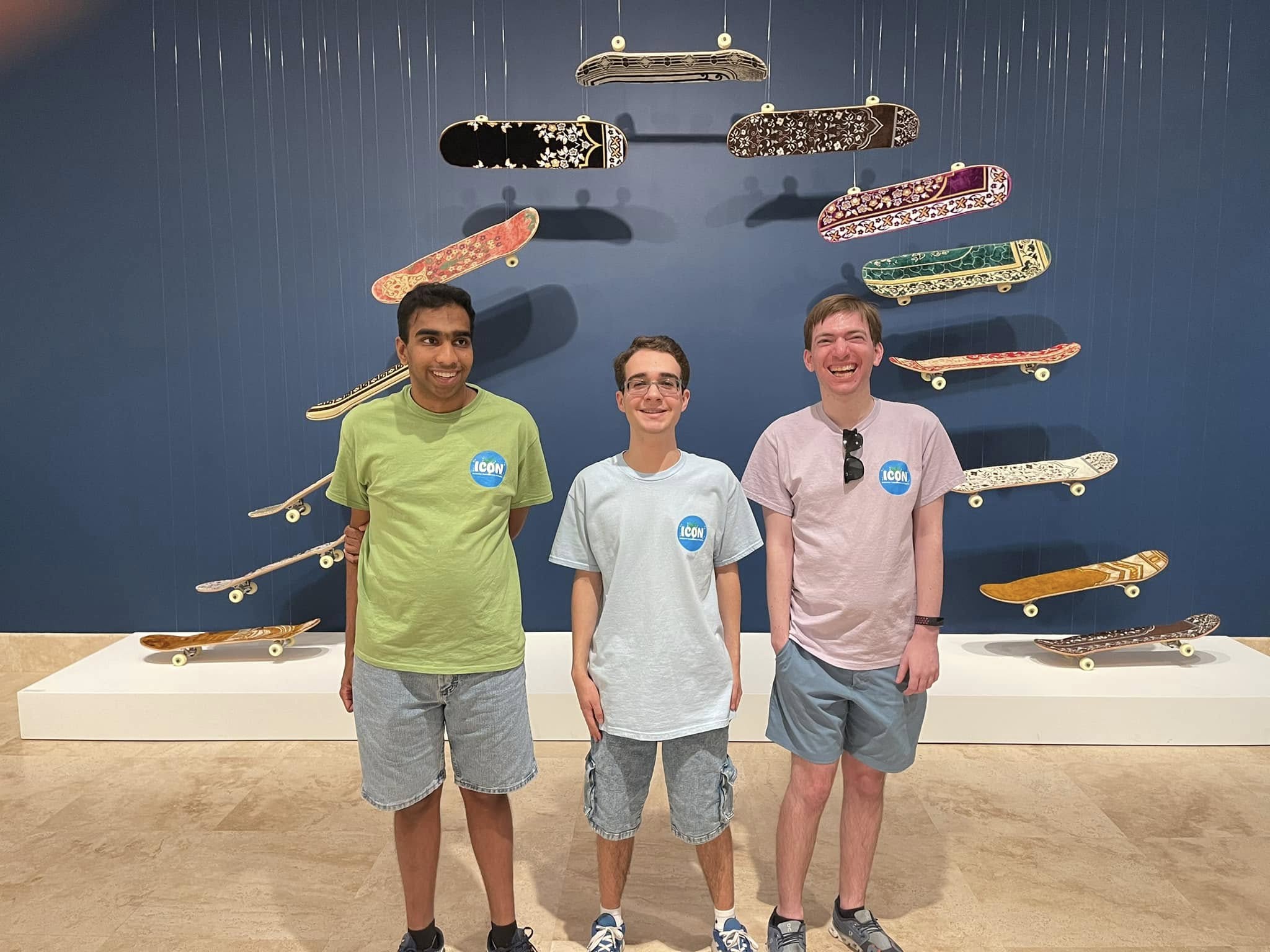 Students in ICON t-shirts